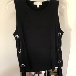 Michael Kors side open grommet summer top